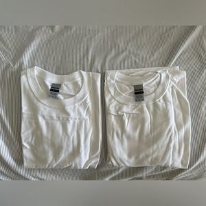 2 pack XL Gildan Plain White Ultra Cotton Tshirts